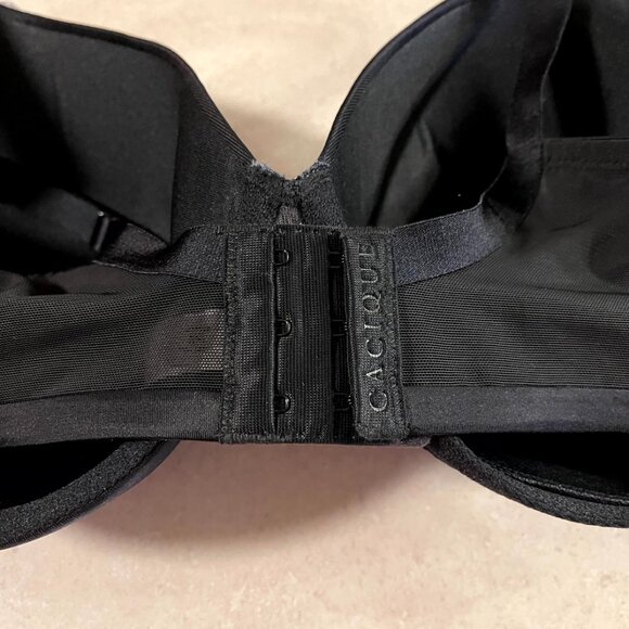 NWT Cacique Black Lightly Lined Full Coverage Underwire Bra 42DD - Picture 7 of 10